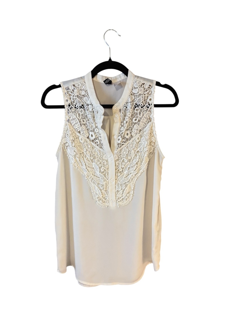 H&M Cream Lace Yoke Sleeveless Camisole